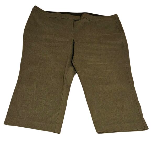 Lane Bryant Green Casual Slacks Career Pants Womens Plus Size 24 - Picture 1 of 6